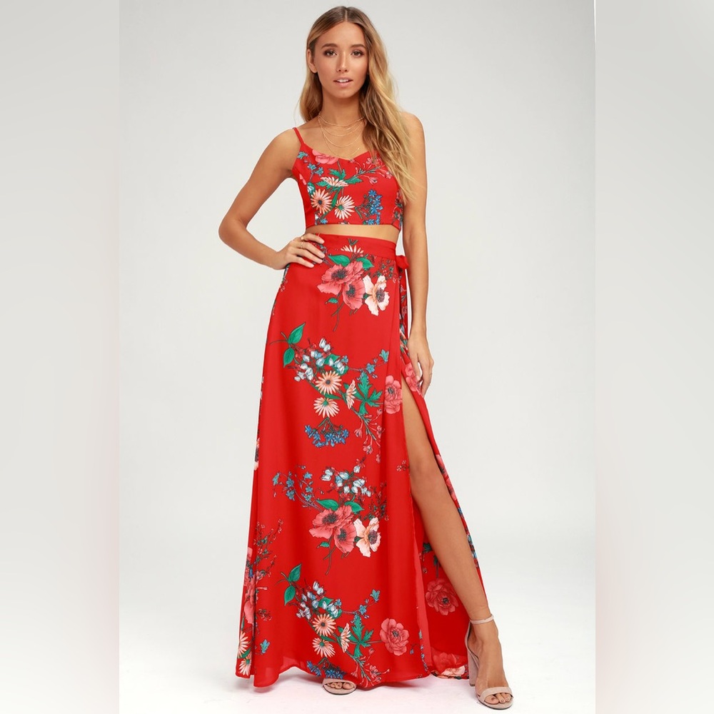 Lulus Bloom with a View Matching Set